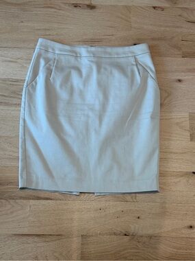 Express Light Beige Pencil Skirt